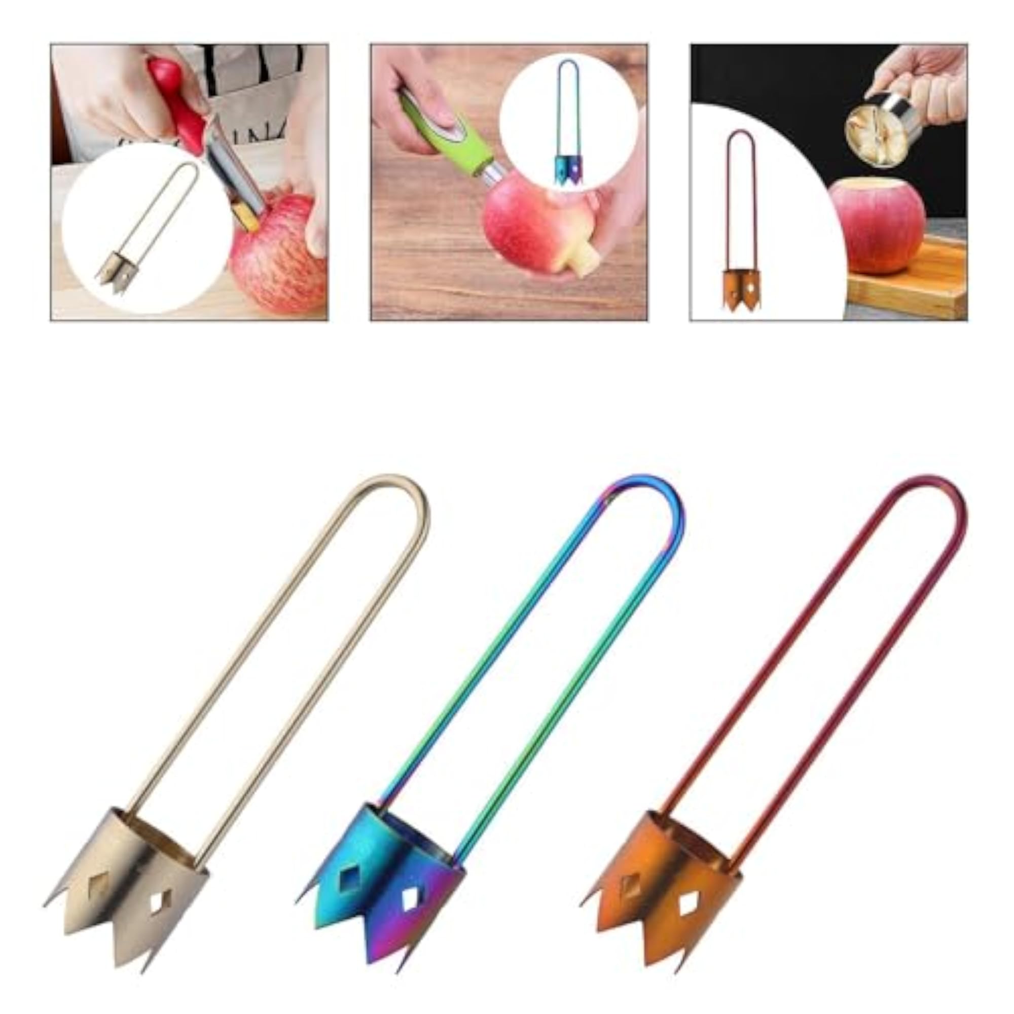Stainless Steel Fruit Core Remover for Picnics