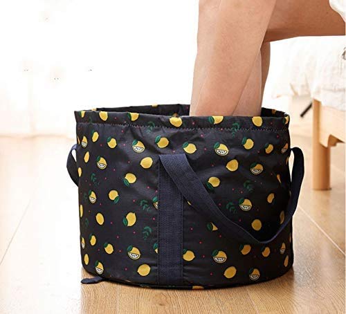 GJNVBDZSF Camping Washbasin, Collapsible Bucket12L Portable Collapsible Basin Travel Wash Bag Bubble Foot Bag Laundry Basin