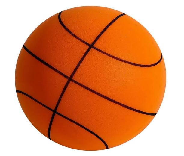 Image of Basketball, Official Size, Orange with Black Lines, Indoor and Outdoor Use Size 5 No with 2 Needle Pin