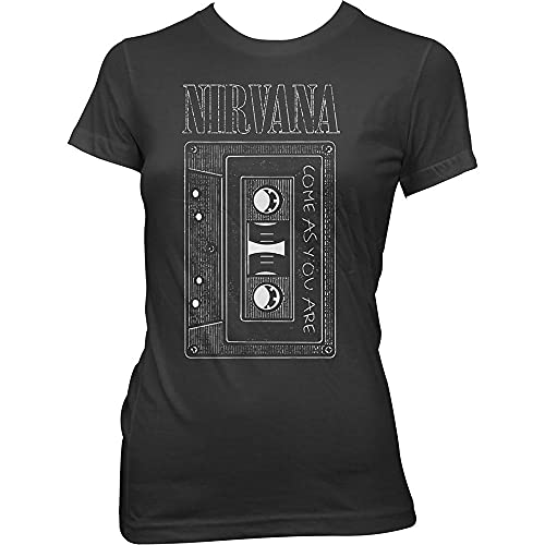 Nirvana T-Shirt Come As You are Femme Noir - Les Beatles, Paul McCartney, John Lennon, RIngo Starr, George Harrison Nirvana T-Shirt Come As You are Femme Noir