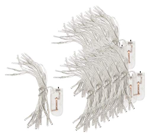 Preisvergleich Produktbild 10 Mini-LED-Lichterketten, mit Knopfzellen, 20 LEDs, VBS Großhandelspackung