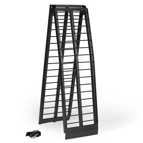 Titan Ramps Heavy-Duty Extra-Wide Motorcycle Loading Ramp, 800 lb, 10 Ft