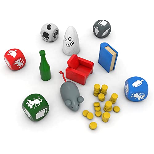 Zoch Ghost Blitz: The Dice Game – for 2-8 Players – Board Games for Family 15 Minutes of Gameplay – for Family Game Night – for Kids & Adults Ages 8+ - English Version, Blue,Green,Grey,red,White