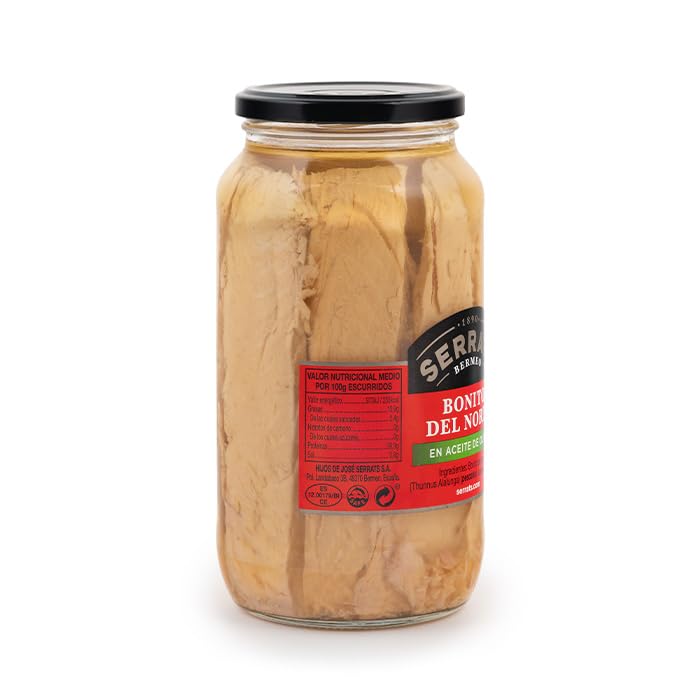 Bonito del Norte en tarro cristal sin gluten para dieta saludable 3