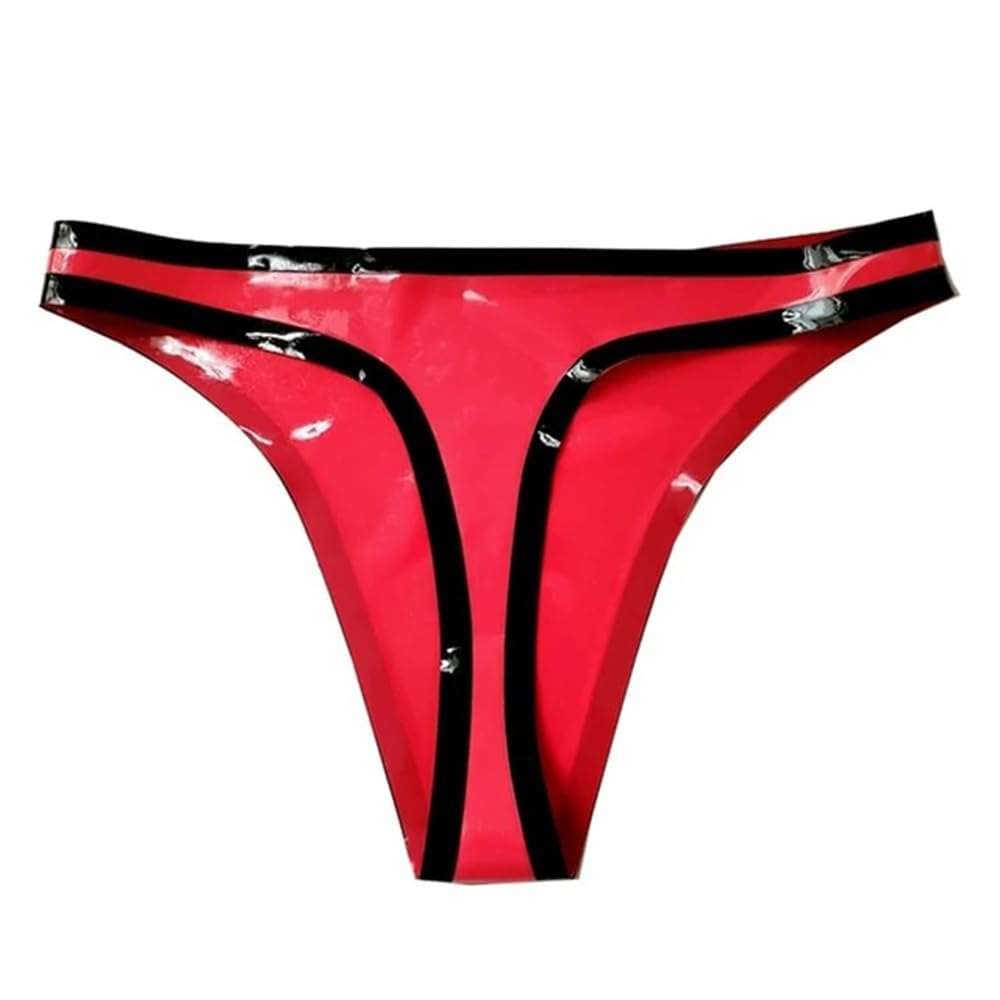 Calzoncillos de Látex de Moda para Mujer,Pantalones Cortos Femeninos de Caucho Natural,Tanga Bragas de Látex,Ropa Interior Disfraz de Cosplay Ropa de Fiesta y Discoteca
