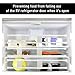 Yourkar 4 PCS Double RV Refrigerator Bar, 15.8-27.6 Inches Metal Non-Slip Adjustable RV Fridge Tension Rods, RV Fridge Bars for Holding Food Drinks in Place, Car Accessories