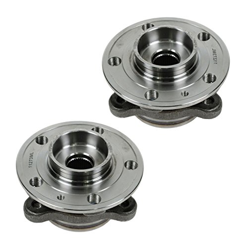 Image of TRQ Front Driver and Passenger Side Wheel Bearing and Hub Assembly Set 2 Piece Compatible with 2003-2006 Volvo XC90 2007 XC90 to Chassis # 367133