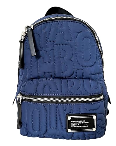 Image of Marc Jacobs Mini Nylon Quilted Backpack (Azure Blue)