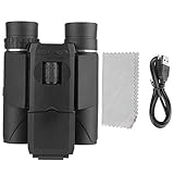 ☞ 【CÁMARA BINOCULAR DIGITAL HD】 El telescopio digital de alta definición adopta un excelente sistema totalmente óptico y una función de grabación digital de alta definición. Combina un excelente sistema binocular totalmente óptico y una cámara de video digital de alta definición. Admite captura de imágenes y grabación de video con una resolución de 1920 * 1080.