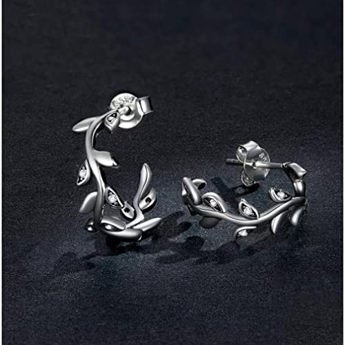 Boucles d'oreilles feuilles de plante : bijou délicat de qualité
