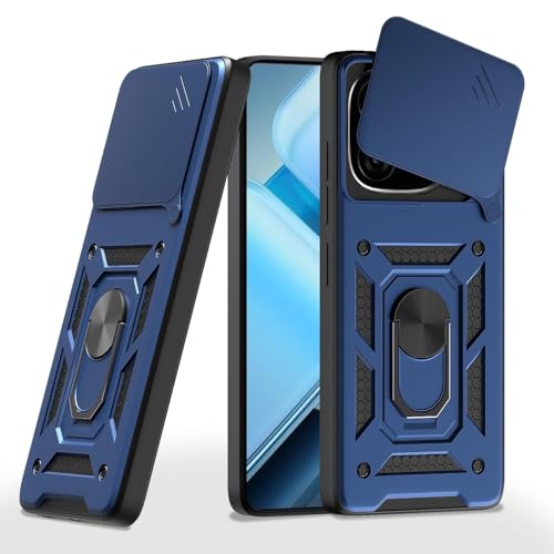 Image of Luxe Back Cover for iQOO Neo 10R 5G | D10 Tough Armor | Sliding Camera Shield | 360 Protection | Kickstand Ring Holder | Military-Grade Shockproof Bumper