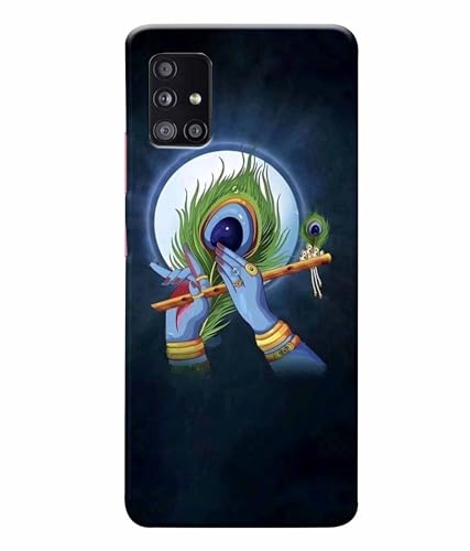 Image of Printed Hard Back Case Cover & Compatible for Samsung Galaxy A71 | Krishna Vector Art (Multicolor) - D1200