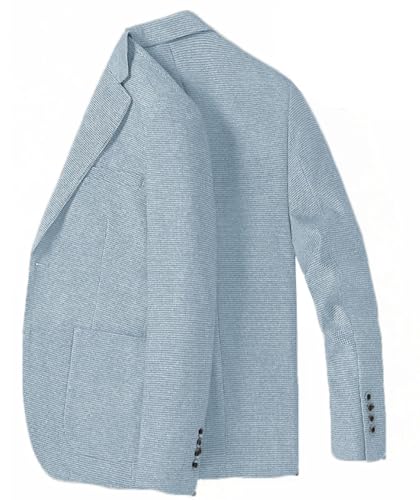 ORBITRAY Men's Houndstooth Graduation Blazer Checkered Sport Coat Business Cocktail Party Wedding Jacket