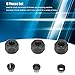 6Pcs Router Collet Replacement Carbon Steel Router Collet Chuck Adapter with Nut 6mm 6.35mm 8mm for Trimmer Engraving Machine