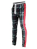 SCREENSHOT Men's Premium Workout Lifestyle Color Block Fashion Track Pants P41902-Hunter Green-Medium