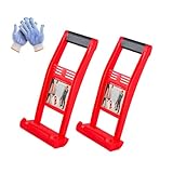 Plattenträger 2er-Set, ABS-Plattenheber mit rutschfestem Griff, 80 kg Tragkraft – für...