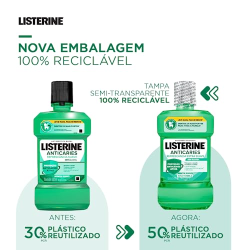 Listerine Anticáries Enxaguante Bucal, 500ml