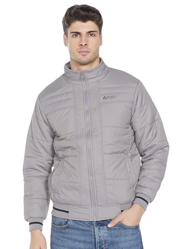 Image of Qube by Fort Collins Quilted Bomber Jacket for Men - Padded, Warm Winter Jacket for Casual Outerwear