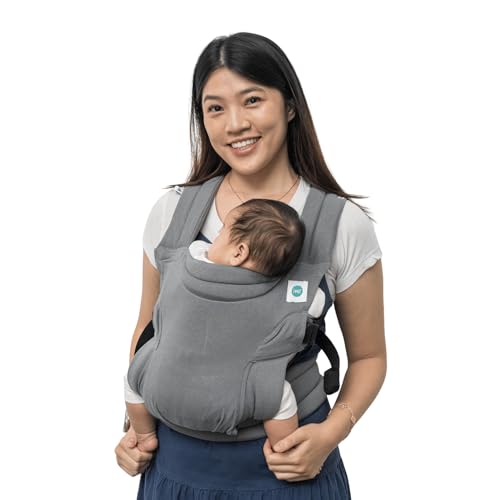 Image of Soulslings Tanu Baby Carrier Dune | Stretchy Baby Carrier for New Born & 0 to 1 Year Baby | Soft Cotton Belt with Ergonomic M Position | Adjustable Infant Carrier with Front & Hip Carry (3-10 Kgs)