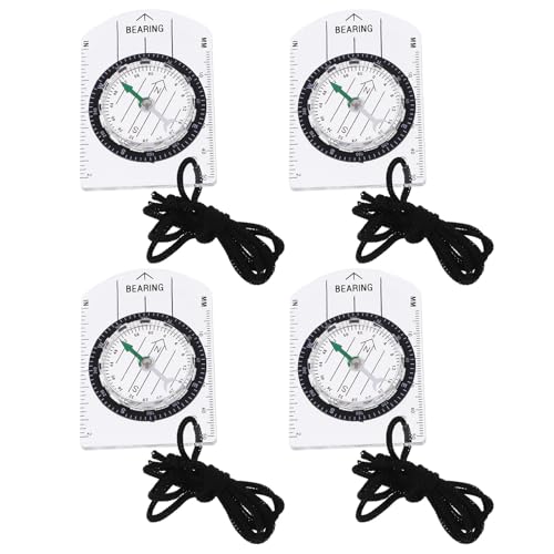 Brújula portátil multiusos para senderismo set 4 piezas miniatura 1