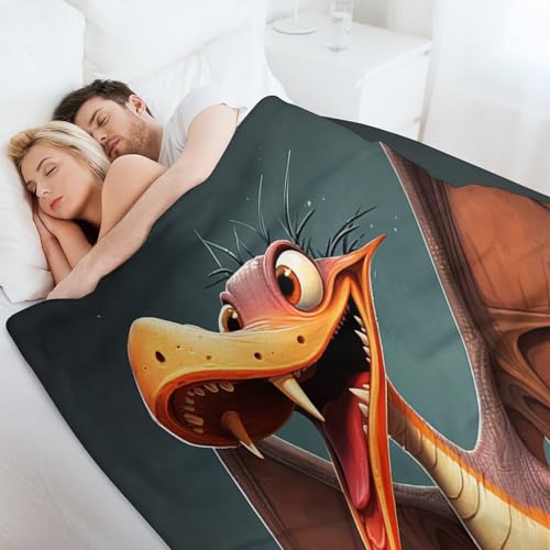 Couverture en flanelle ptérodactyle : idée cadeau idéale pour Noël - 6