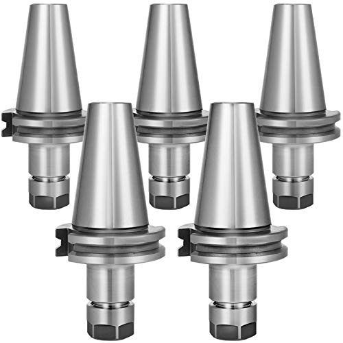 YuanKanJu PBOX OrangeA 5Pcs CAT40 Tool Holder ER16 Collet Chuck Set Length 70mm Chuck Tool Holder Set Mill Holder for CNC Engraving Machine Milling Lathe (5PCs CAT40 ER16)