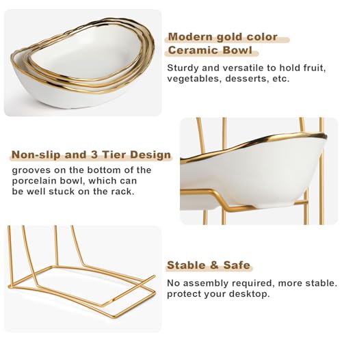 YUNLINLI Fruit Bowl for Kitchen Counter, 3 Tier Fruit Basket for Countertop - image 4