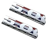 1 Pair New 5.0 / 50 Coyote Direct Emblem 3D Badge Replacement for EM2430 302 Boss Mustang GT F150 (Chrome)