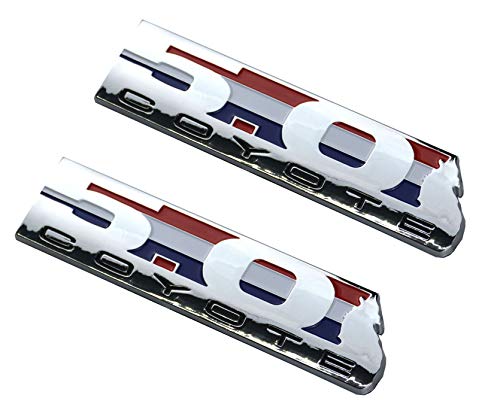 1 Pair New 5.0 / 50 Coyote Direct Emblem 3D Badge Replacement for EM2430 302 Boss Mustang GT F150 (Chrome)