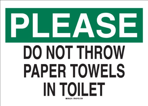 Brady polyester autocollant 56691 signalisation pour WC d'entreprise