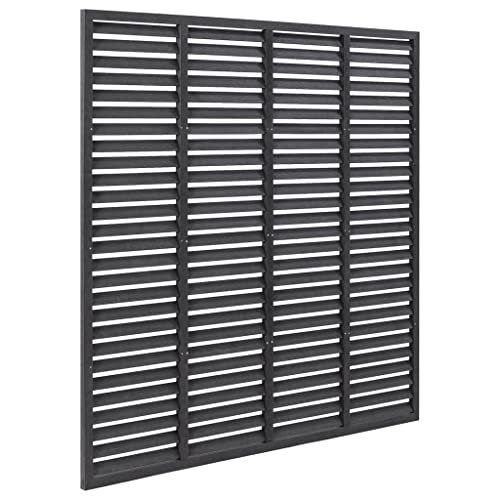 Vidaxl Recinzione A Persiana In Wpc 180X180 Cm Grigia - 3