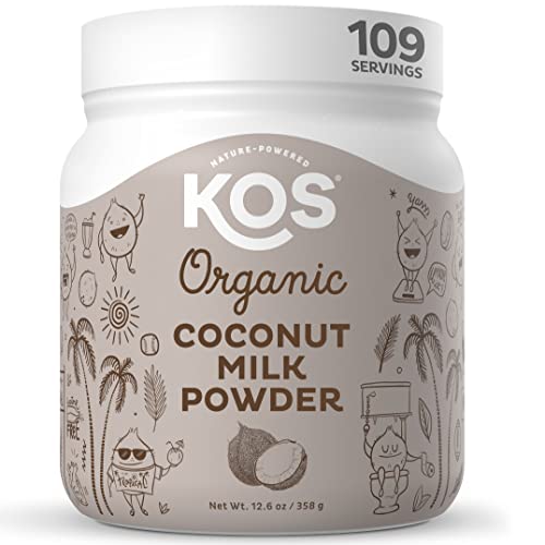 KOS Organic Coconut Milk Powder, 12.6oz, 179 Servings