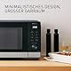 Panasonic NN-GD38QSEPG 29L Grill-Mikrowelle mit Steam+ Pot, 1000 W, automatisches Auftauen, Kombinationsgaren, Timer, Schwarz & Edelstahl
