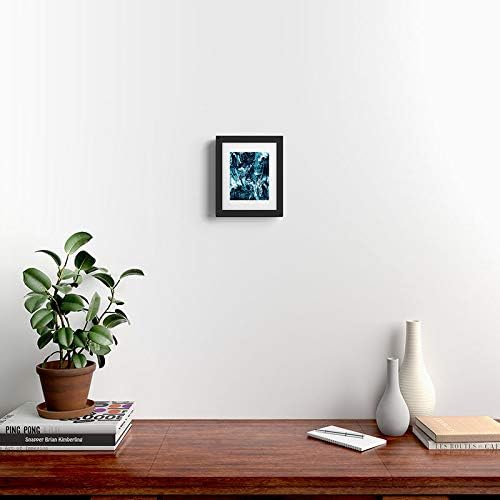 Deny Designs Early 2021 Framed Art Print, 8" x 10", Blue Marble