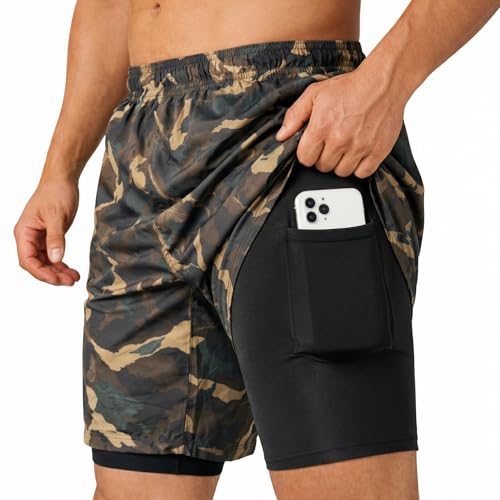 Image of GYMIFIC Sports Training Running Dry Fit Solid Shorts for Men (Pack of 2) (XL, Black /TBLUE)