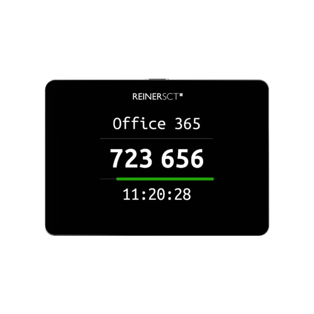 REINER SCT Authenticator mini, TOTP generator for two-factor authentication, compact and portable, security key for secure registration with online services and crypto exchanges