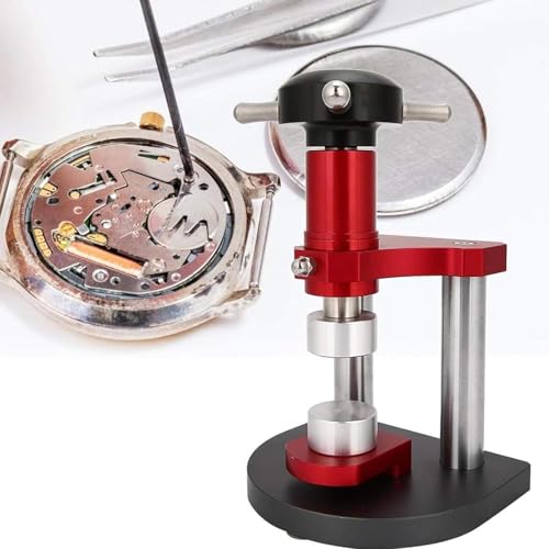 LHQYA Watchmaker Press zestaw 12 foremek, nie powoduje zadrapań i stempli, wysokość: 18,5 cm, kompatybilny z różnymi zegarkami, do naprawy zegarków
