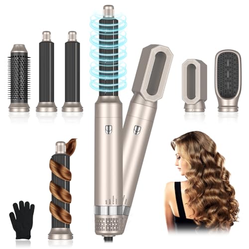Journeyside Cepillo Secador De Pelo 5 en 1, 1000W Cepillo De Aire Caliente Multifunción, Moldeador Pelo With Riza 3 Temperaturas, Tecnología Ion, Cepillo Alisador para Da Volumen, Alisa y Seca