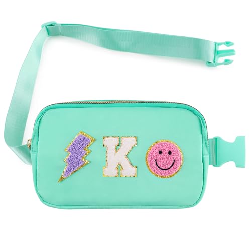 Image of PainZieteg Fanny Pack for Girls Chenille Letter Belt Bag Crossbody for Kids