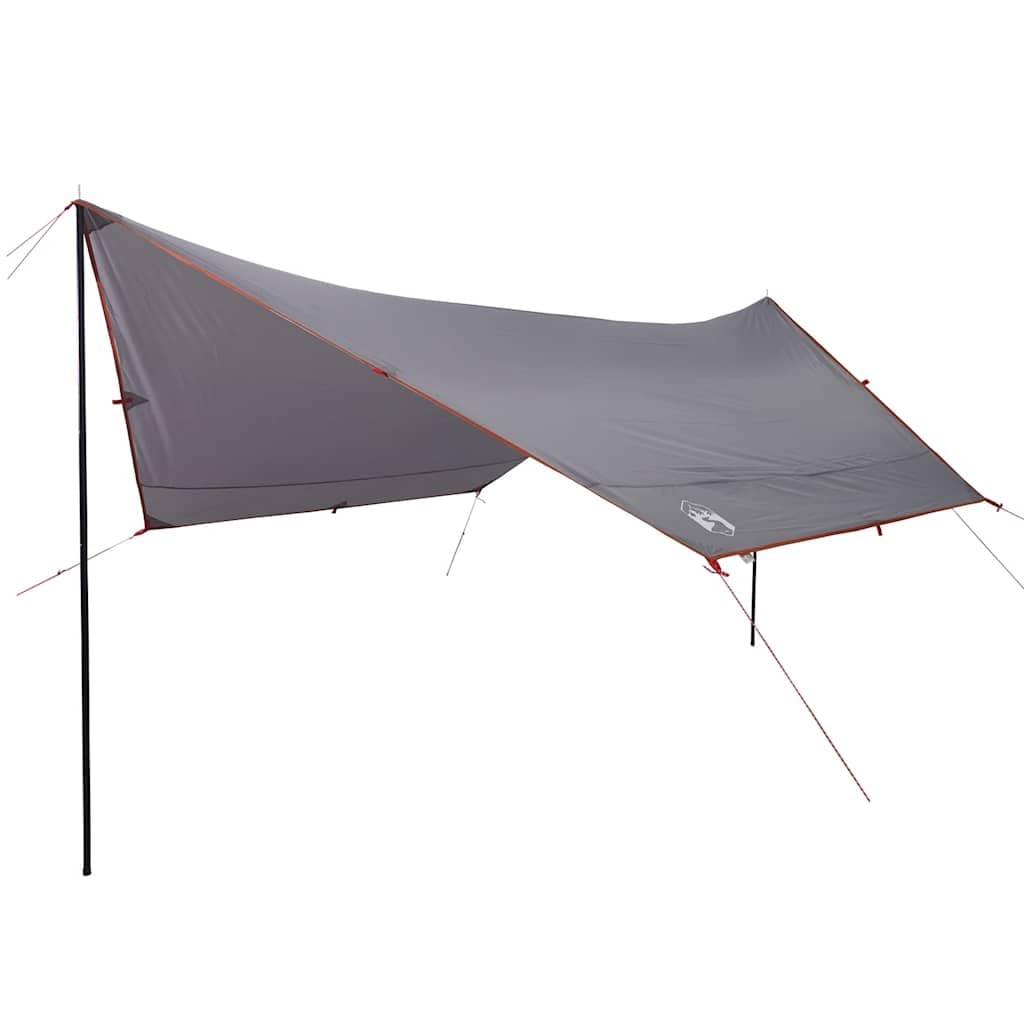 Tarp zielony, xx cm, wodoszczelna, ochrona przed promieniowaniem UV, tkanina Oxford na kemping, wędrówki, przygody na świeżym powietrzu, z drążkami