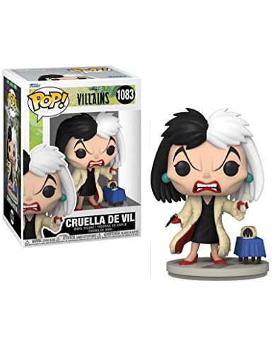 Funko Pop! Disney: Villains - Cruella de Vil - Disney Villains - Figura de Vinilo Coleccionable - Idea de Regalo- Mercancia Oficial - Juguetes para Niños y Adultos - Movies Fans