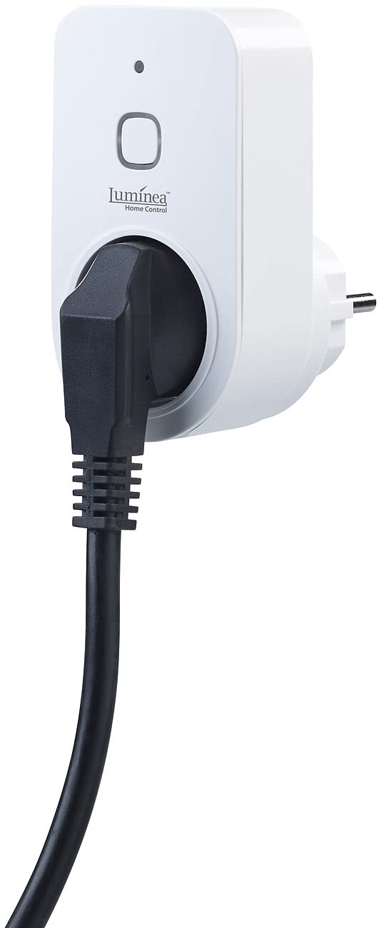 Luminea Home Control Steckdose Schalter: 3er Smarte WLAN-Dimmer-Steckdose mit Phasenabschnittsdimmer bis 200 W (LED-Dimmer, für Lampe, Tisch)