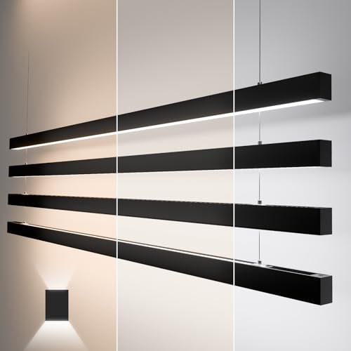 8FT LED Linear Light,100/90/80/70/60W Up and Down Light, 3000/4000/5000K CCT,Commercial And Residential Linear Lights Fi - Detailed View