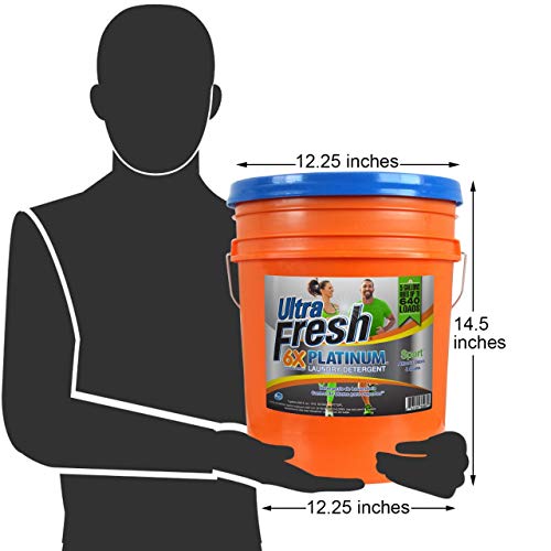 Ultra Fresh Platinum Sport Liquid Laundry Detergent He 5 Gallons (640 Oz) Concentrated 640 Loads #TOP4