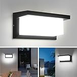 YICALE 18W Outdoor Wall Lights,6500K IP65 Waterproof Outside Lights Mains Powered,Aluminium Outside Wall Lights,Front Door Lights for Porch,Garden,Garage,Living Room