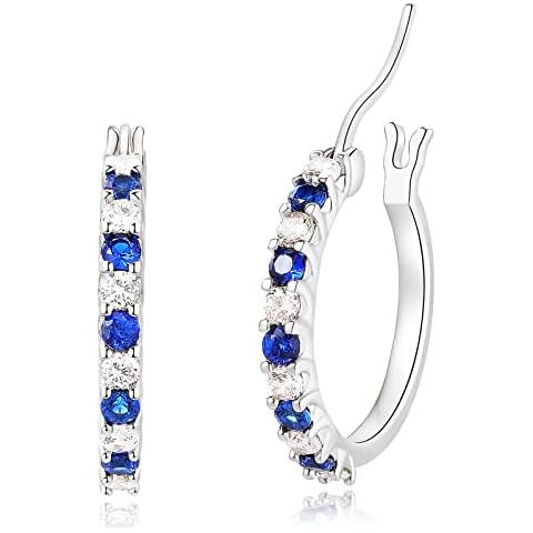 Sfoni 925 Sterling Silver Hoop Earrings Cover
