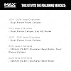 MAX Advanced Brakes - Brake Kit For 2014-2023 Jeep Cherokee (w/Dual Piston Fr Caliper)| Carbon Ceramic Brake Pad and Rotor Kit Front and Rear| Daily Performance Cross-Drilled Brake Rotors #1