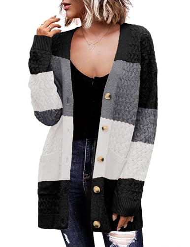 Image of Zeagoo Cardigan Sweaters for Women Long Sleeve Fall Clothes Button Down Top