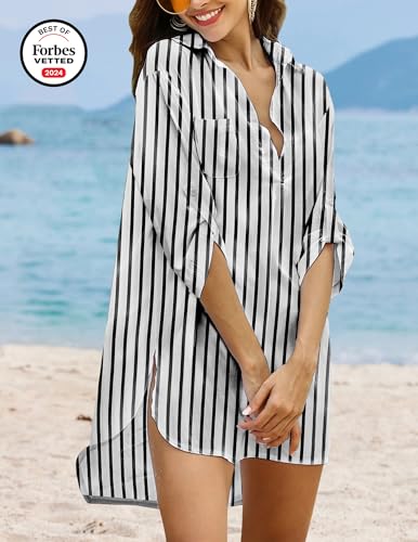 Image of Ekouaer Swimsuit Coverup for Women Bathing Suit Cover Up 2026 Summer Beach Vacation Outfits
