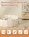 White Kids Ball Pit, Children &Pet Toy Ball Play Pool, Unsexual Foldable Play Tent for Kids Girls Boys Dogs Indoor and Outdoor,Balls Not Included,31.5 Inch /2.62 Feet